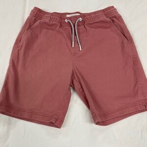 Michael Brandon Essentials Mens Small Dusty Rose Drawstring Elastic Waist Shorts